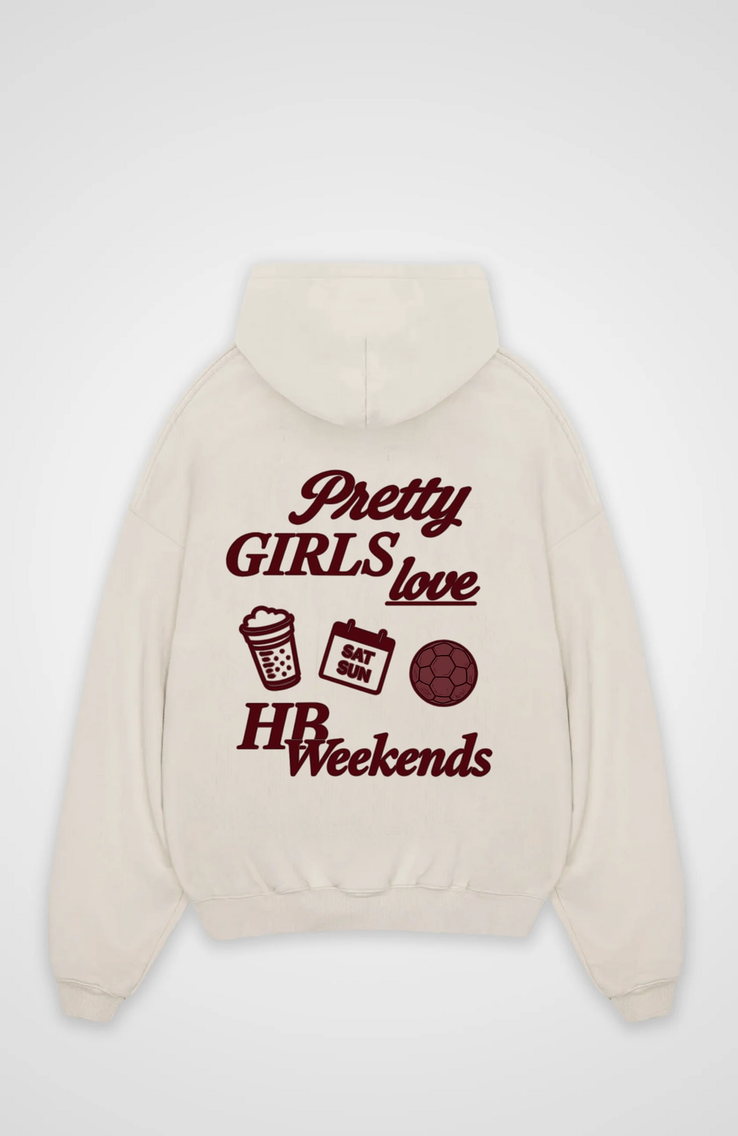 Pretty Girls love Handball Weekend Oversized Hoodie