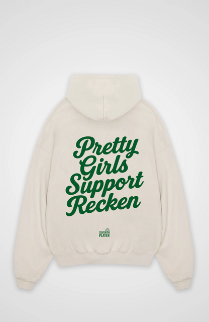 Pretty Girls Support Recken  Oversized Hoodie