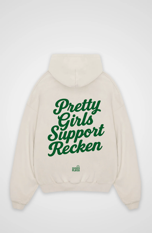 Pretty Girls Support Recken  Oversized Hoodie