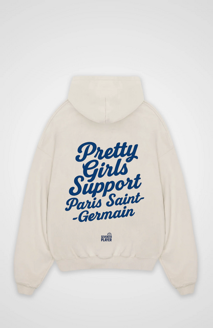 Pretty Girls support Paris Saint Germain Oversized Hoodie