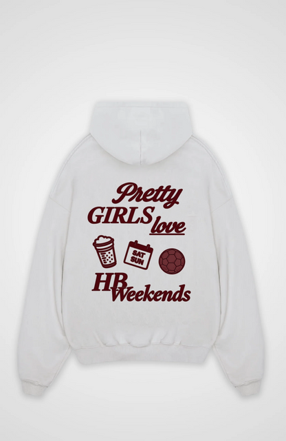 Pretty Girls love Handball Weekend Oversized Hoodie