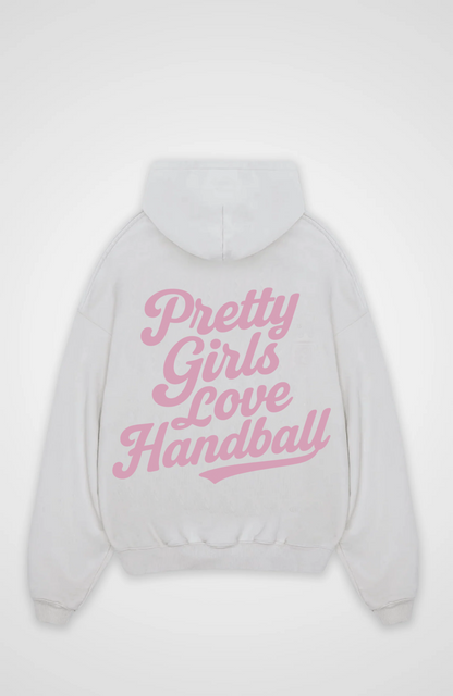 Pretty Girls love Handball  Oversized Hoodie