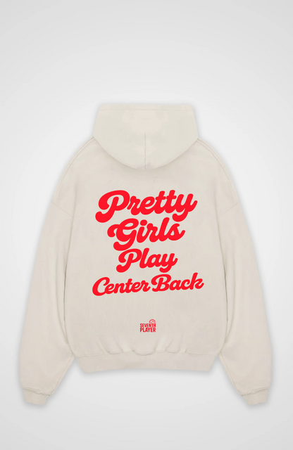 Pretty Girls Play Center Back Oversized Hoodie