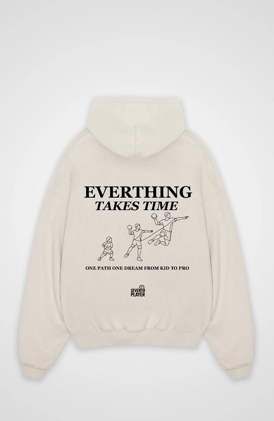 Everthing takes Time Oversized Hoodie