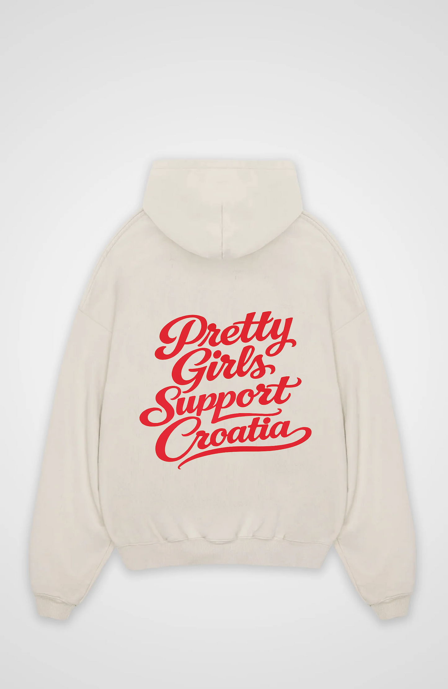 Pretty Girls Support Croatia Oversized Hoodie