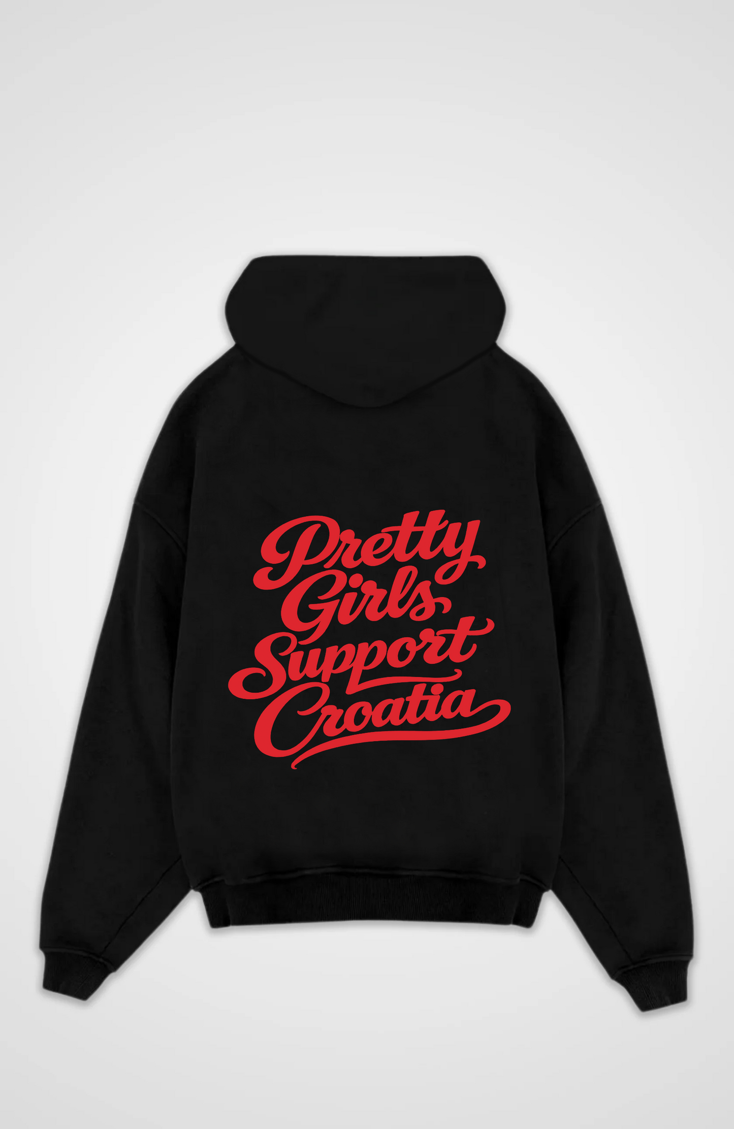 Pretty Girls Support Croatia Oversized Hoodie