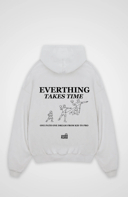 Everthing takes Time Oversized Hoodie