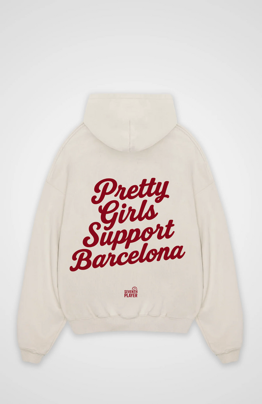 Pretty Girls support Barcalona Oversized Hoodie