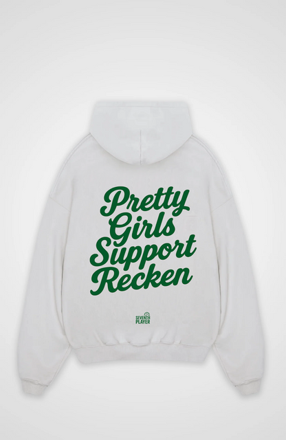 Pretty Girls Support Recken  Oversized Hoodie