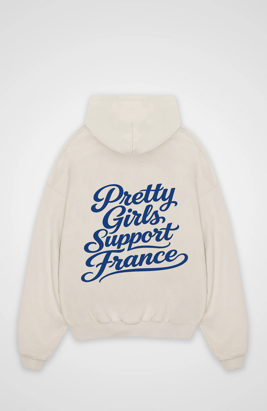 Pretty Girls Support France Oversized Hoodie