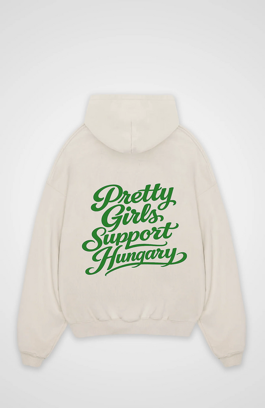 Pretty Girls Support Hungary Oversized Hoodie