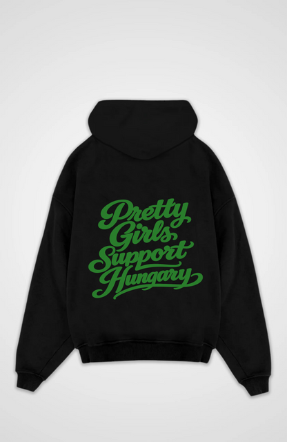 Pretty Girls Support Hungary Oversized Hoodie