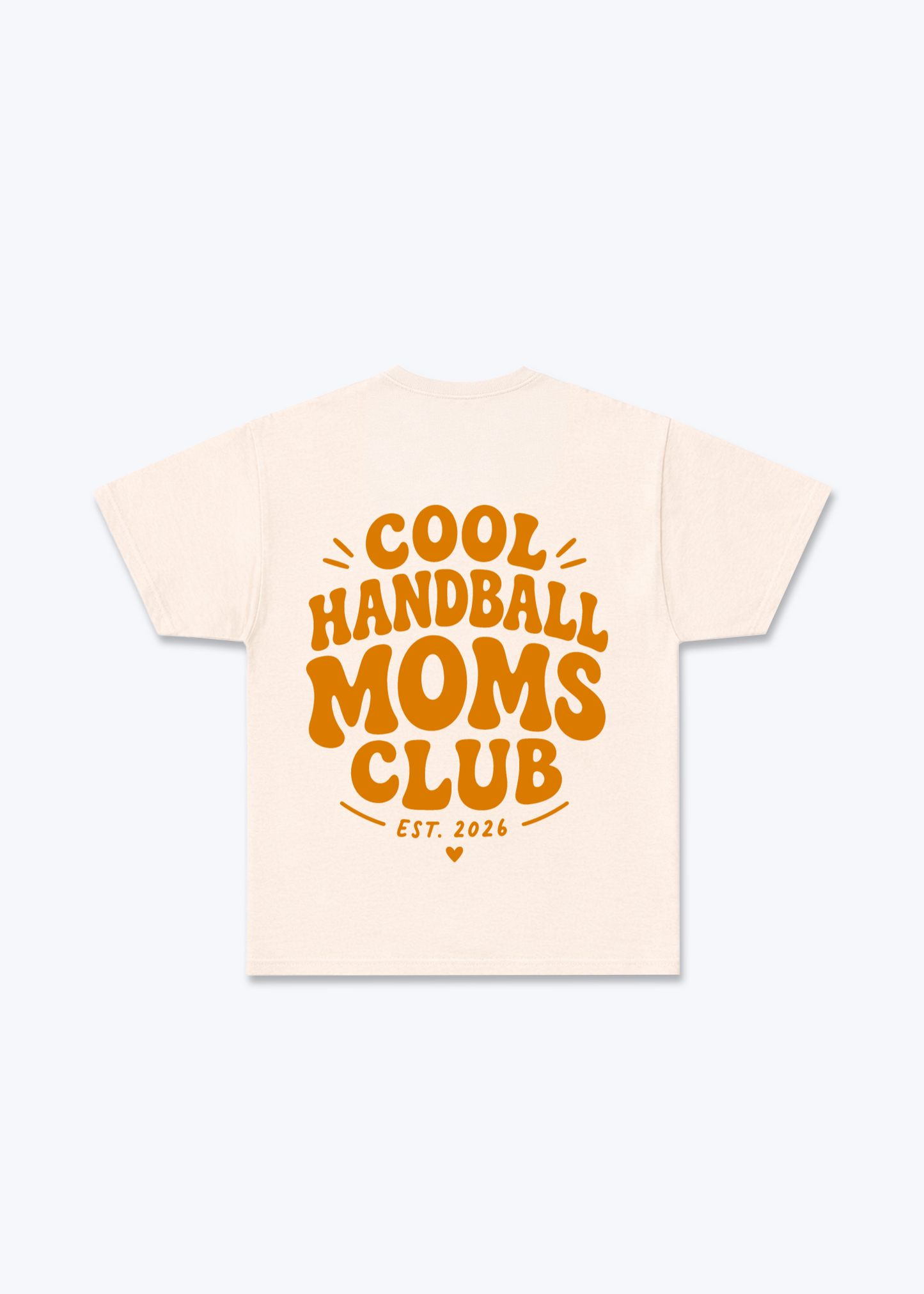 Cool Handball Mums Clubs Regular Shirt - Beige Back (Designed)