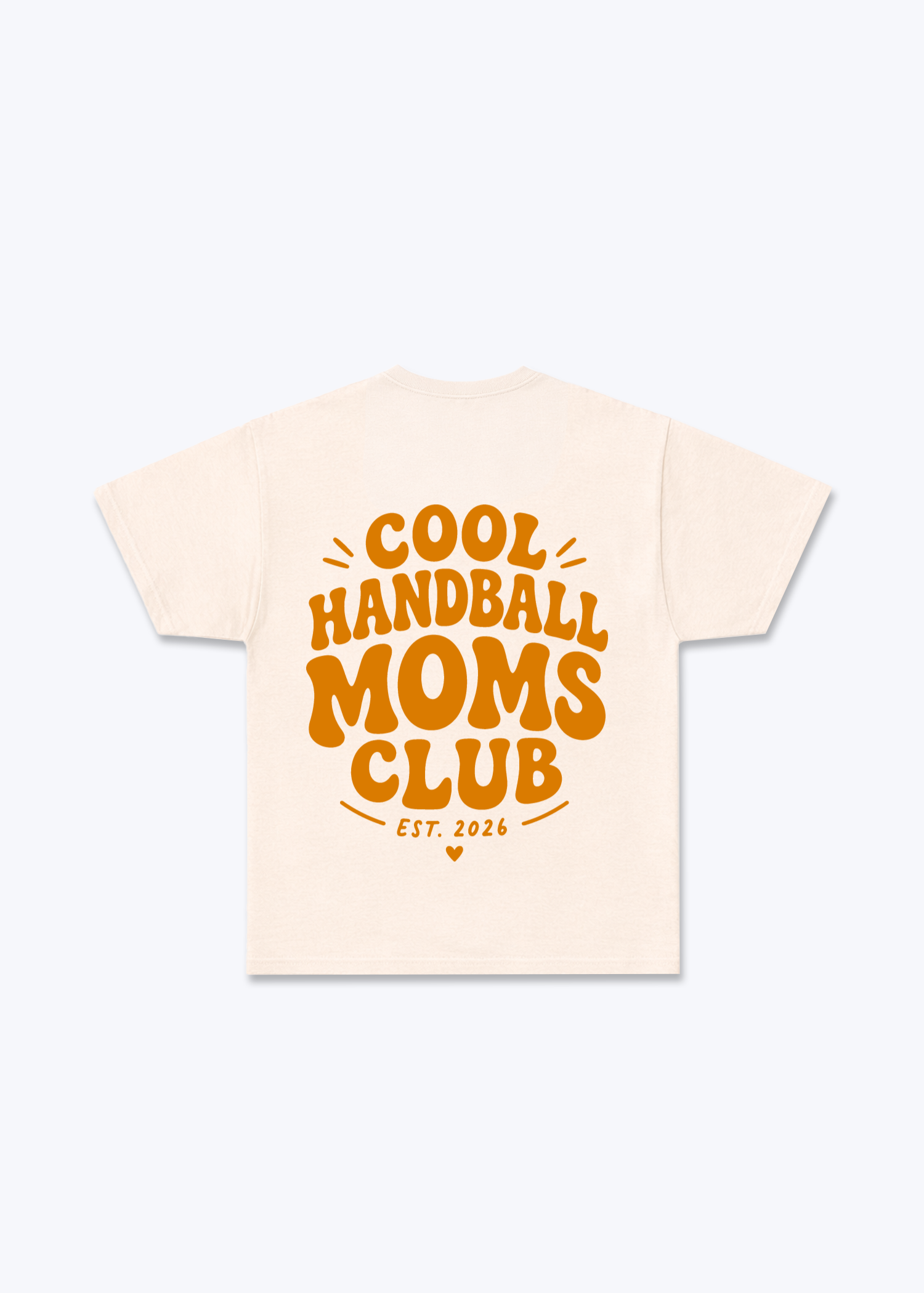 Cool Handball Mums Clubs Regular Shirt - Beige Back (Designed)