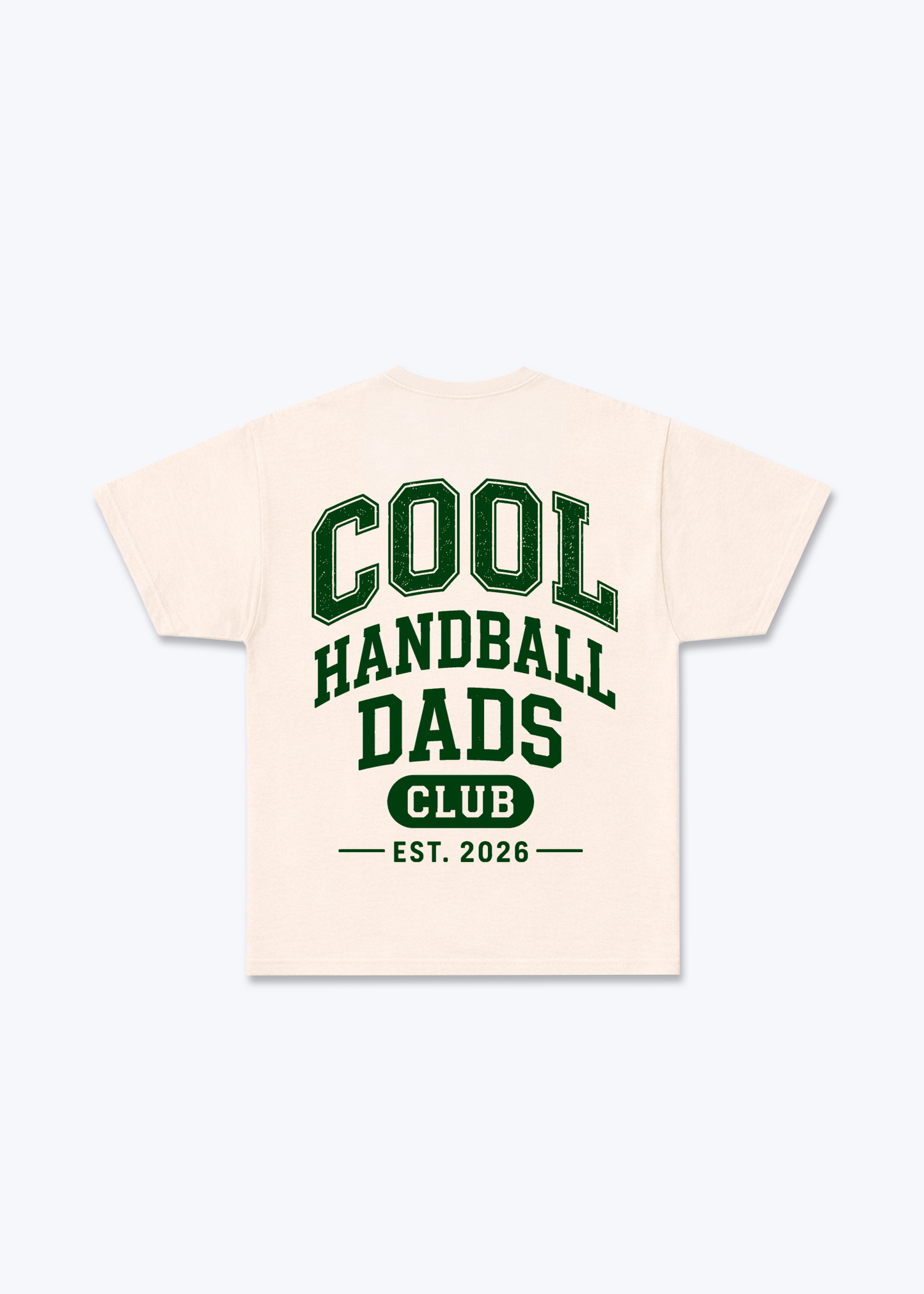 Cool Handball Dads Clubs Regular Shirt - Beige Back (Designed)