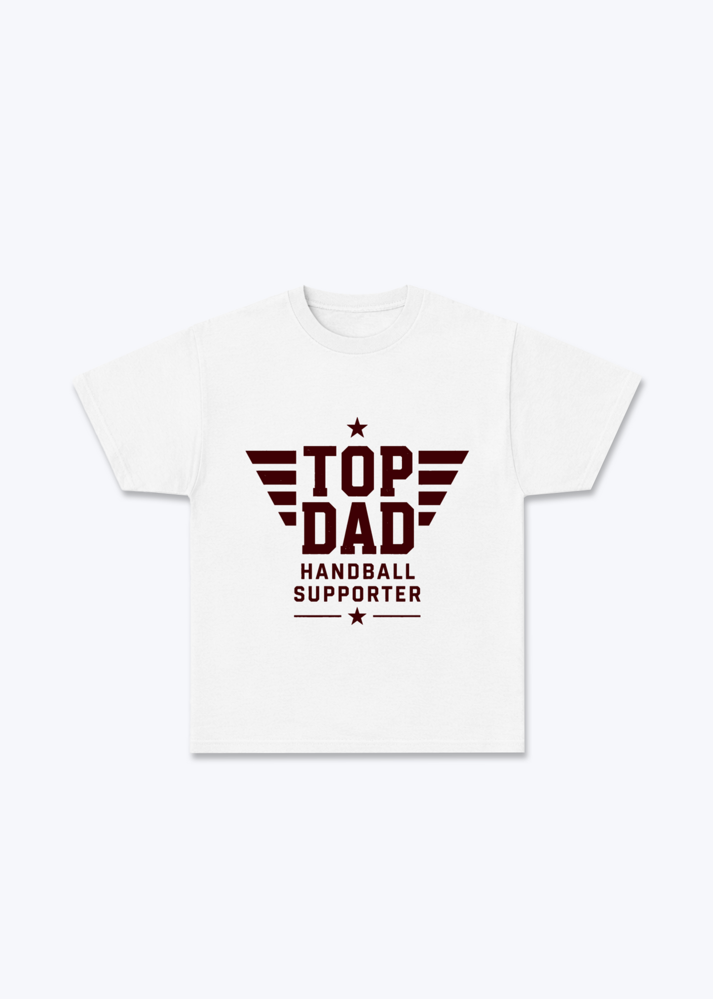 Top Dad Regular Shirt - White Front (Designed)
