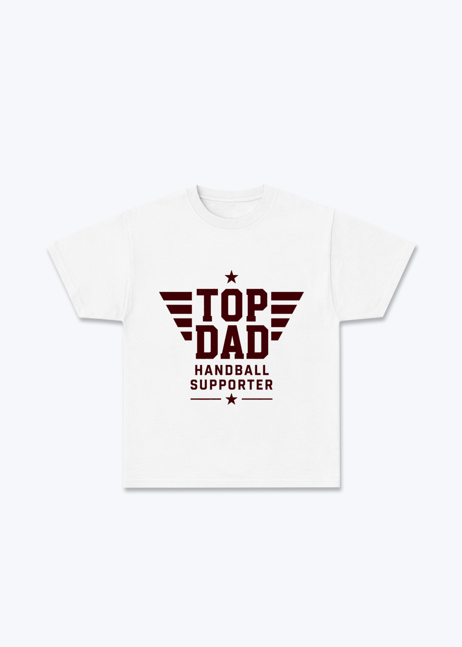 Top Dad Regular Shirt - White Front (Designed)