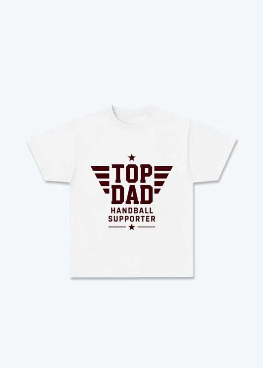 Top Dad Regular Shirt - White Front (Designed)