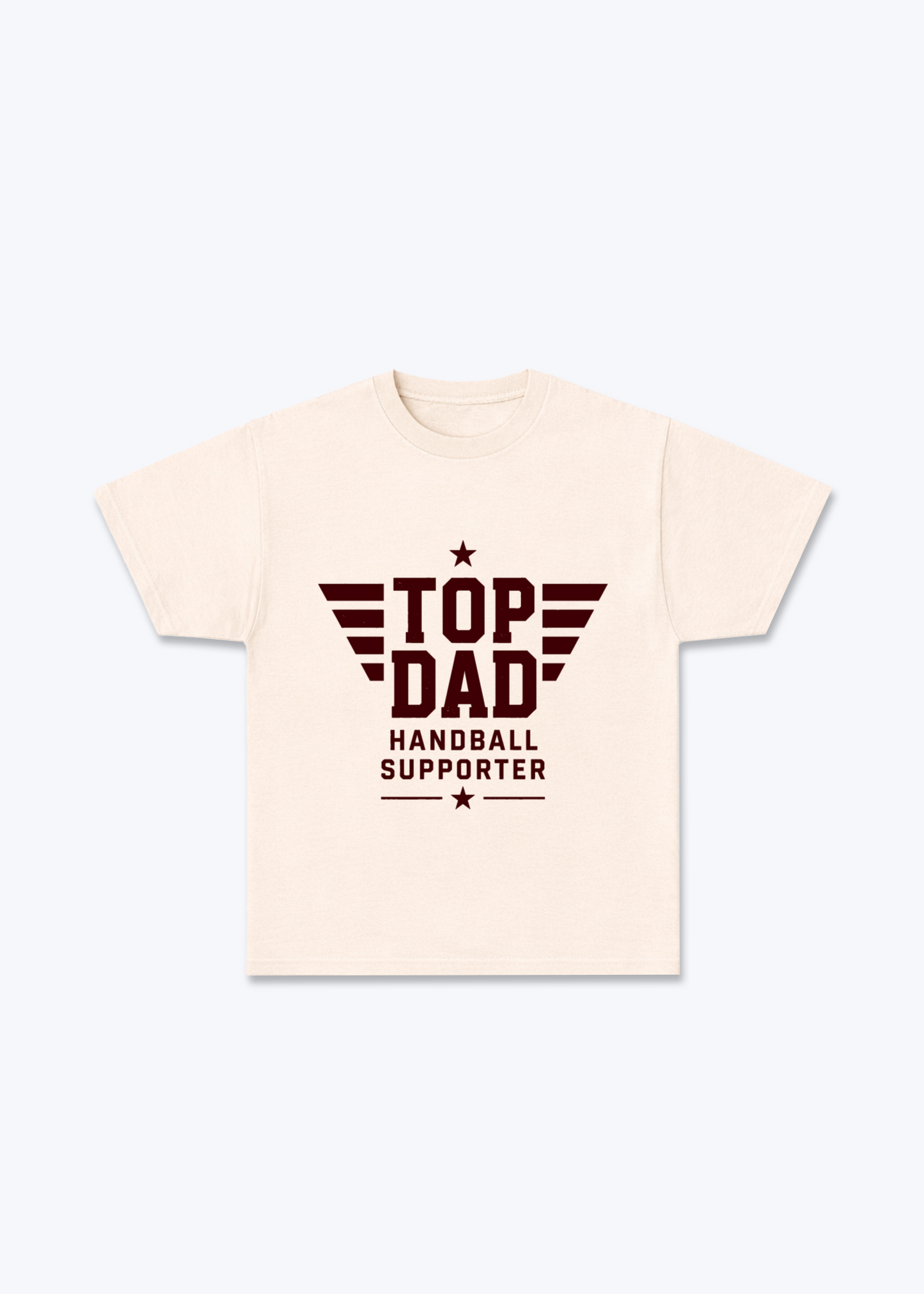 Top Dad Regular Shirt - Beige Front (Designed)
