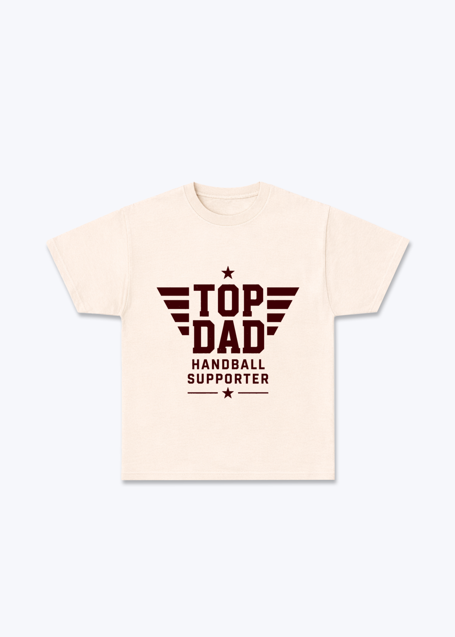 Top Dad Regular Shirt - Beige Front (Designed)