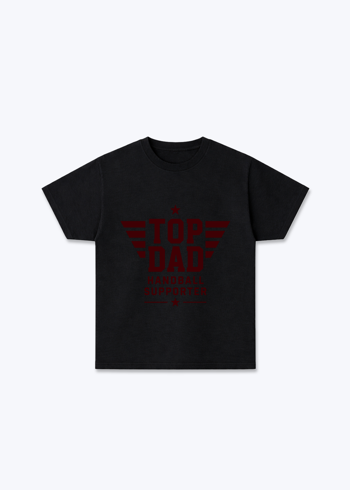 Top Dad Regular Shirt - Black Front (Designed)