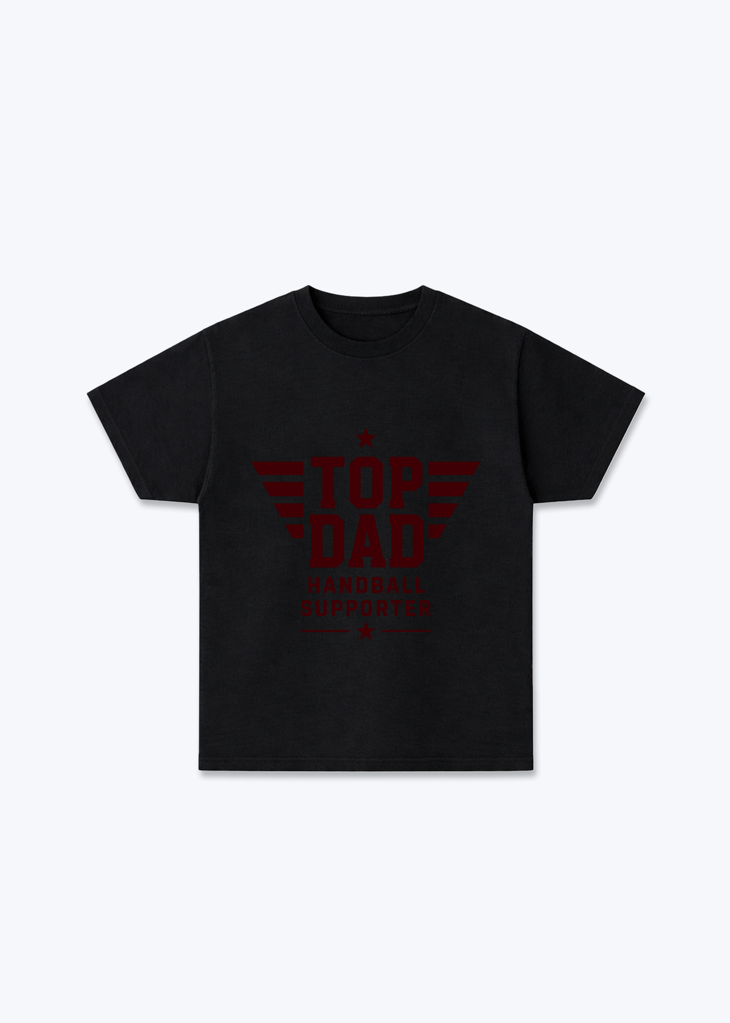 Top Dad Regular Shirt - Black Front (Designed)