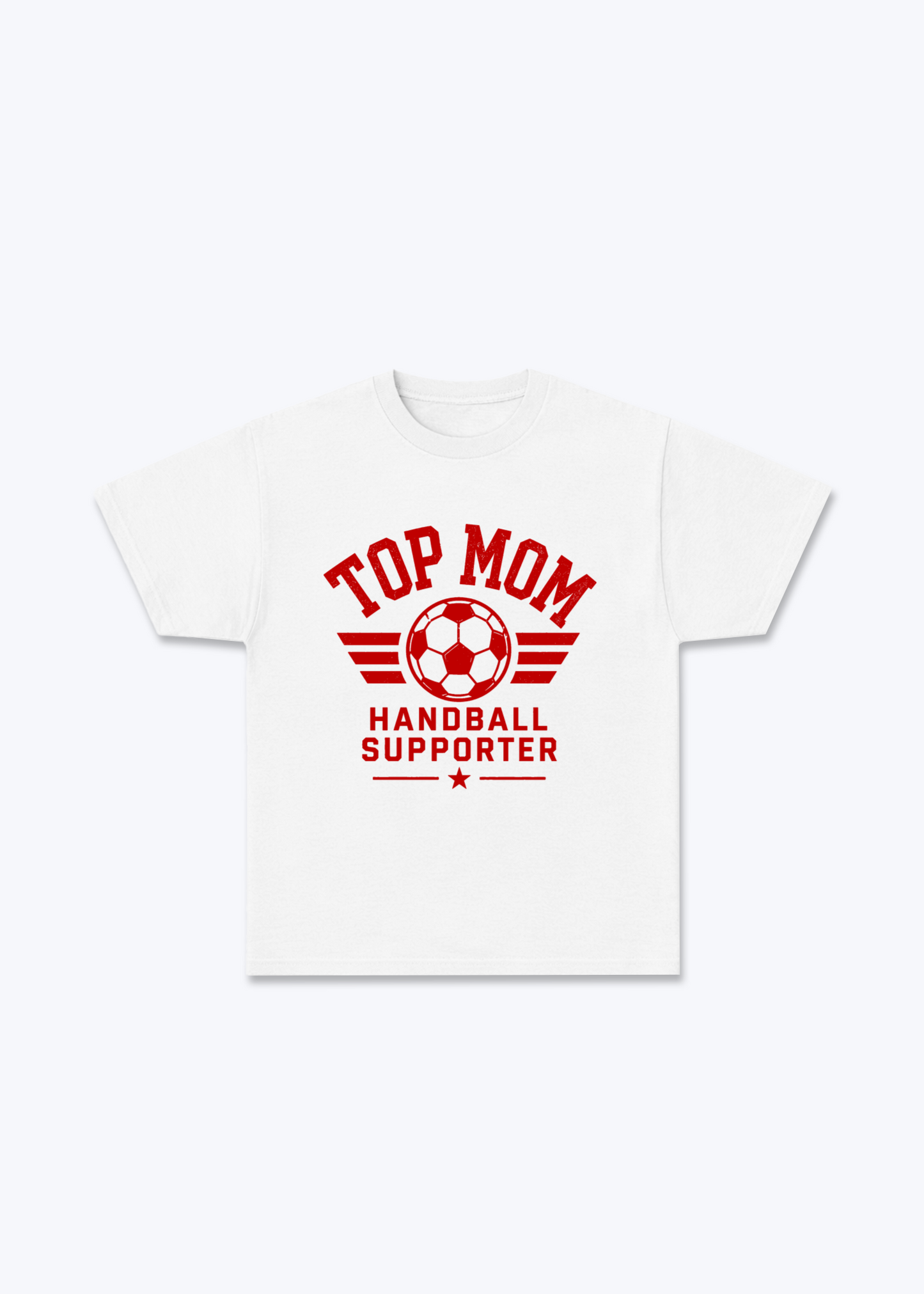 Top Mom  Regular Shirt - White Front (Designed)