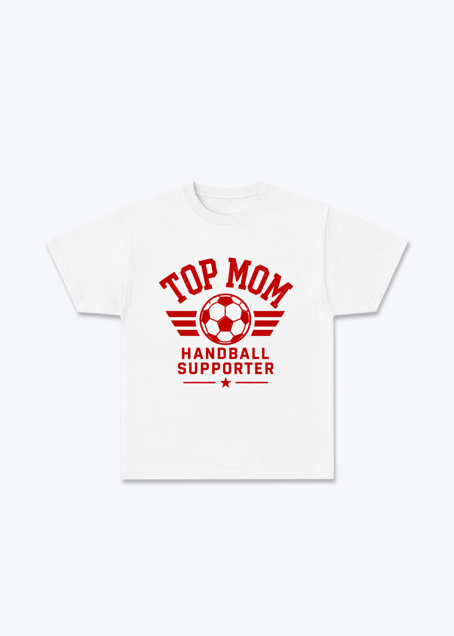 Top Mom  Regular Shirt - White Front (Designed)