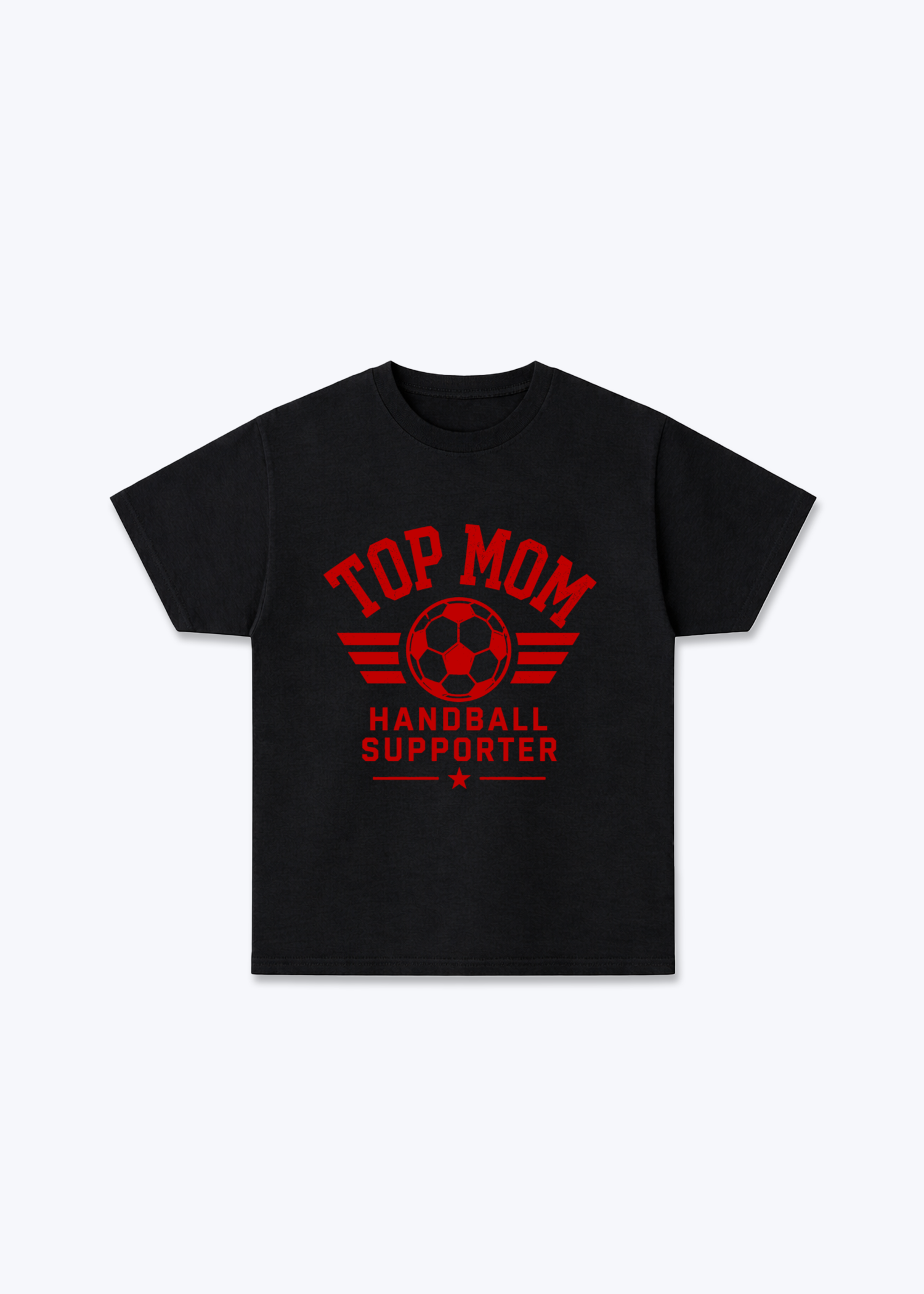 Top Mom  Regular Shirt - Black Front (Designed)