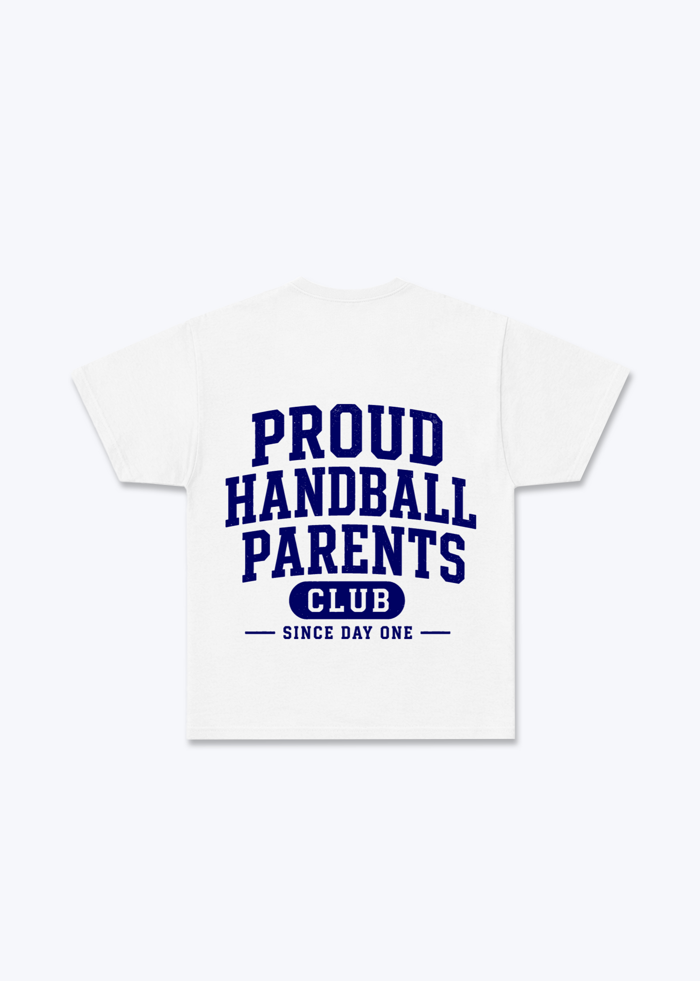 Proud Handball Parents Club Regular Shirt - White Back (Designed)