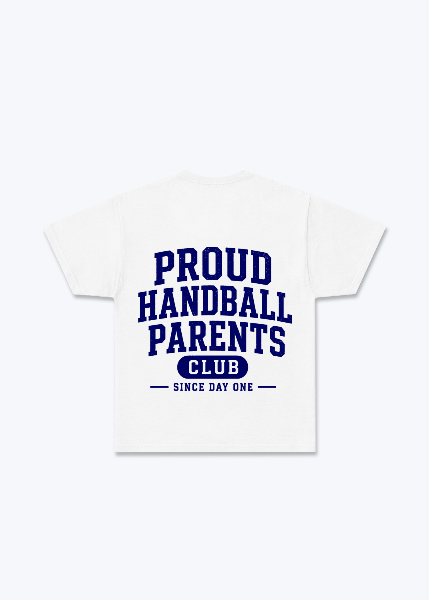 Proud Handball Parents Club Regular Shirt - White Back (Designed)
