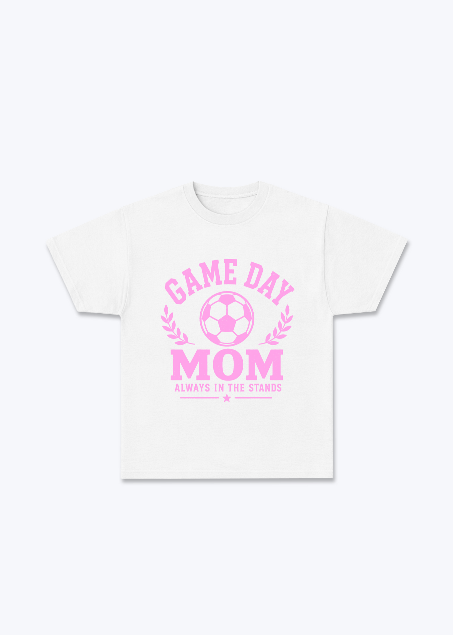 Game Day Mom Regular Shirt - White Front (Designed)