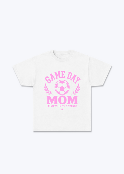 Game Day Mom Regular Shirt - White Front (Designed)