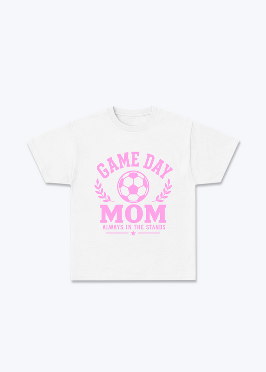 Game Day Mom Regular Shirt - White Front (Designed)