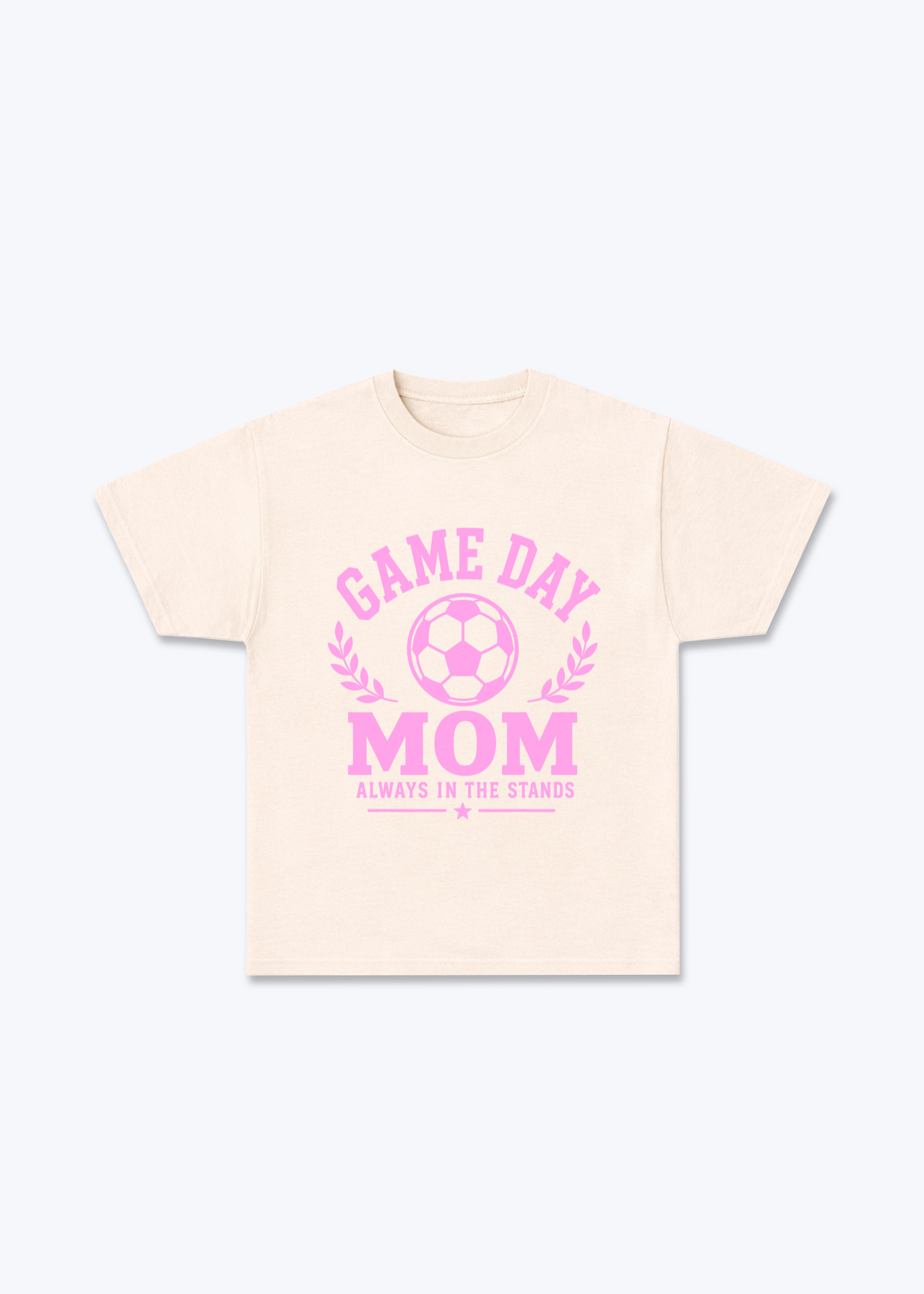 Game Day Mom Regular Shirt - Beige Front (Designed)