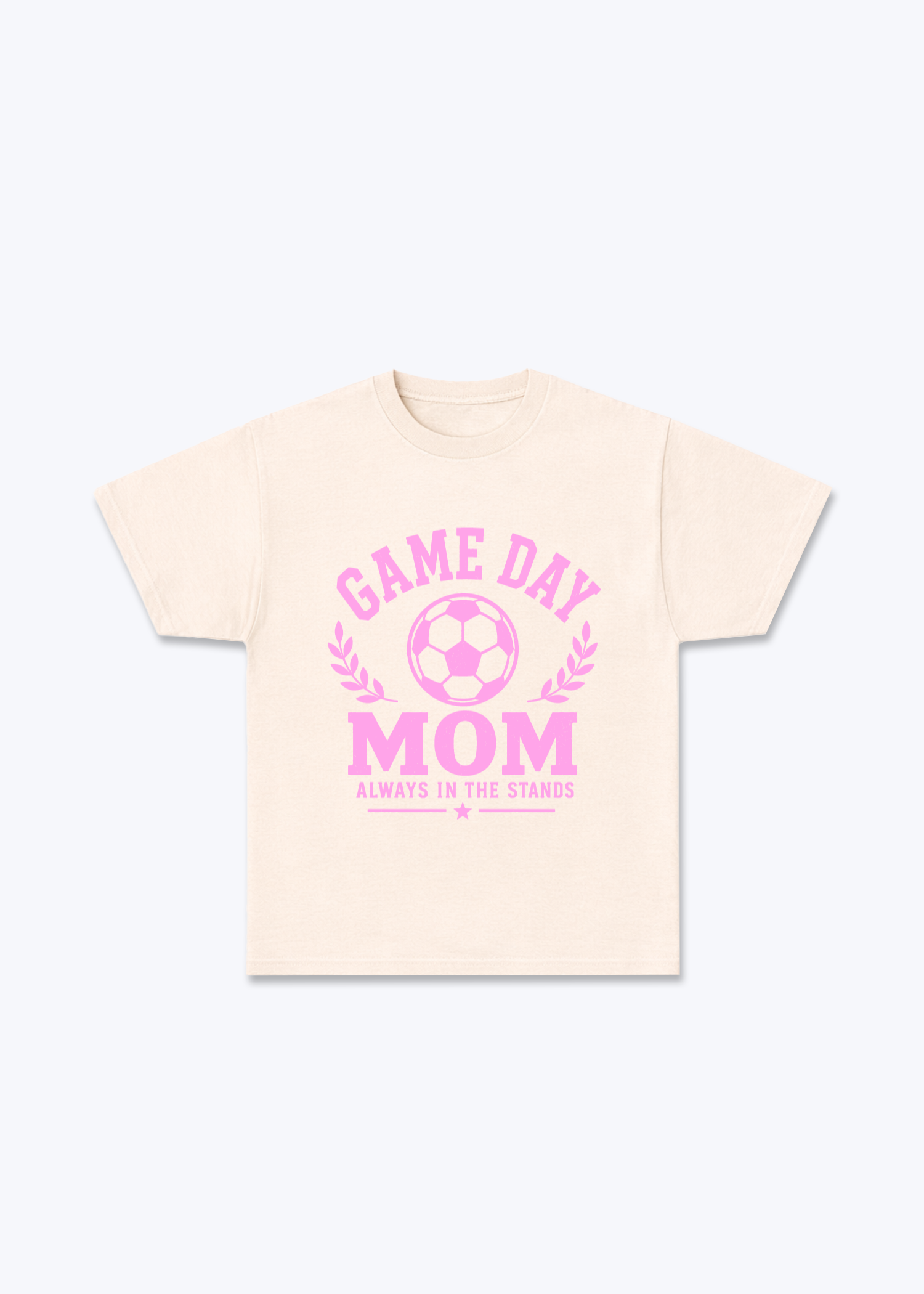 Game Day Mom Regular Shirt - Beige Front (Designed)