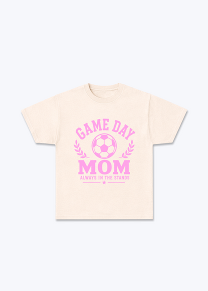 Game Day Mom Regular Shirt - Beige Front (Designed)