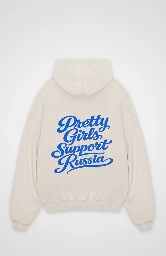 Pretty Girls Support Russia Oversized Hoodie