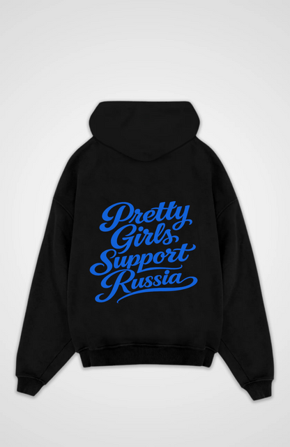 Pretty Girls Support Russia Oversized Hoodie